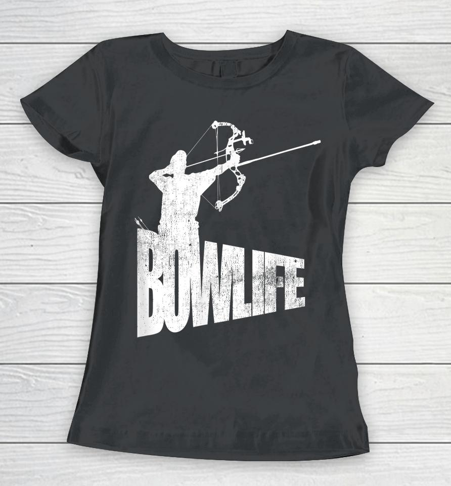 Cool Archery Archer Silhouette Bow Life Women T-Shirt