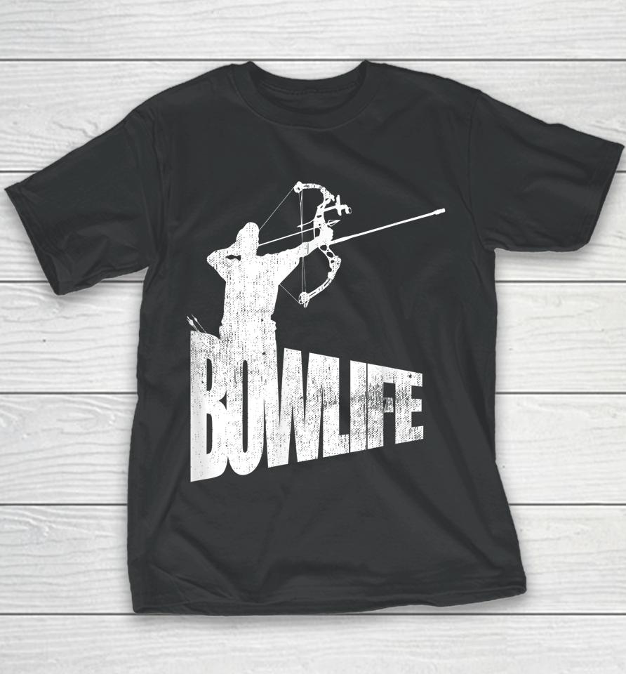 Cool Archery Archer Silhouette Bow Life Youth T-Shirt