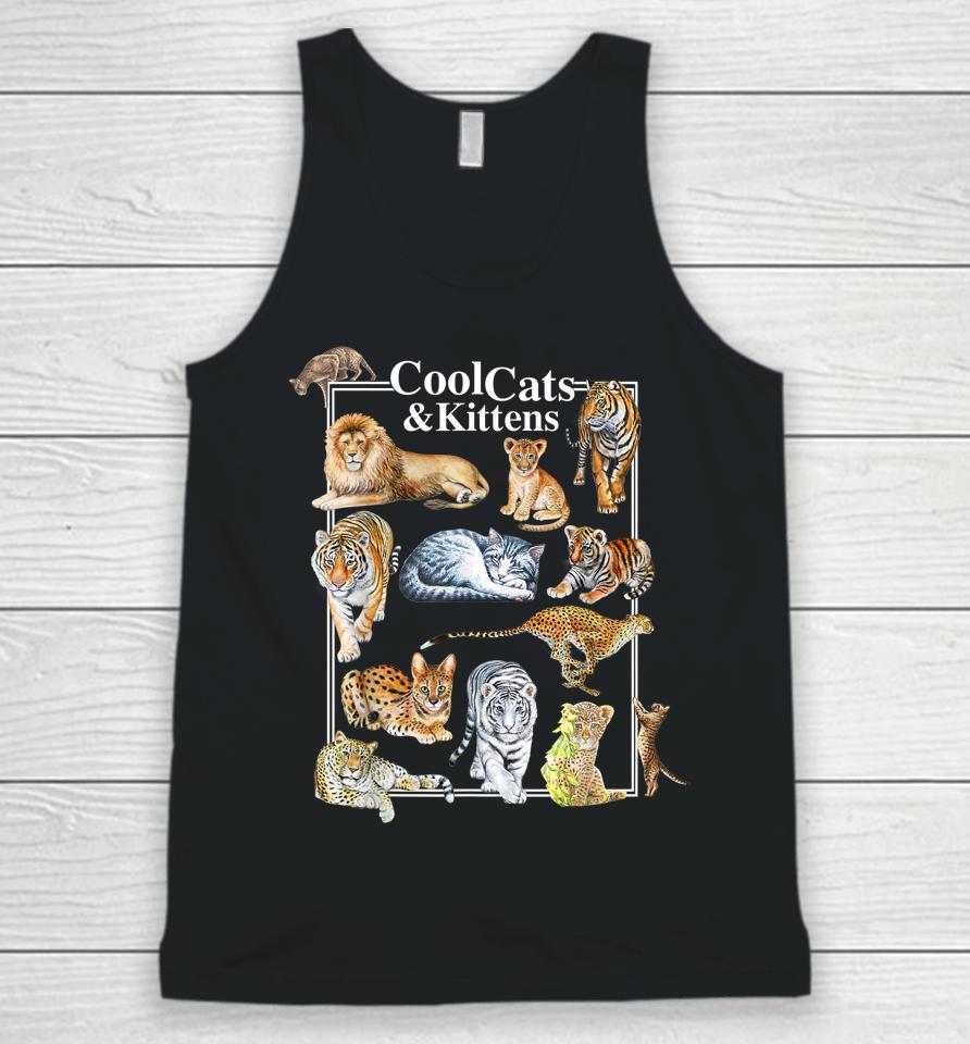 Cool Cats And Kittens Tiger Lion Leopard Felines Unisex Tank Top