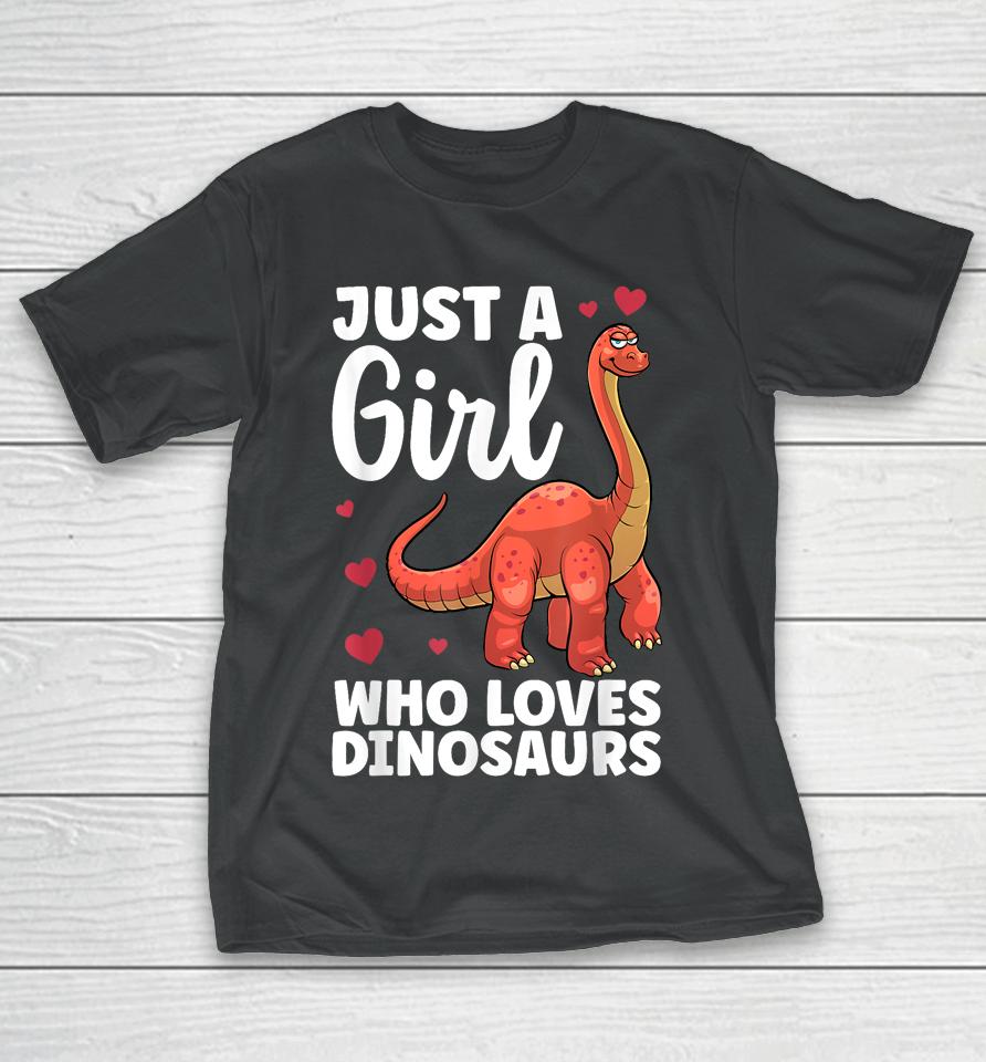 Cool Dinosaur For Girls Kids T Rex Dino Lovers Stegosaurus T-Shirt