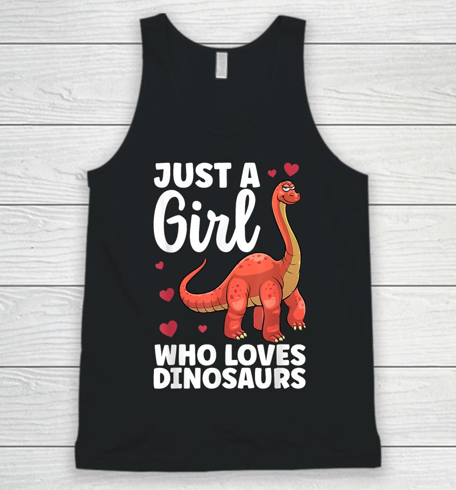 Cool Dinosaur For Girls Kids T Rex Dino Lovers Stegosaurus Unisex Tank Top
