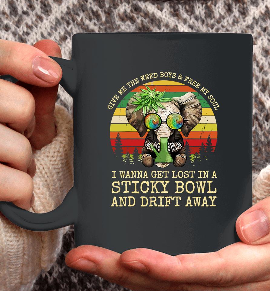 Cool Elephant Smoking Weed Bong Marijuana Cannabis Stoner Coffee Mug