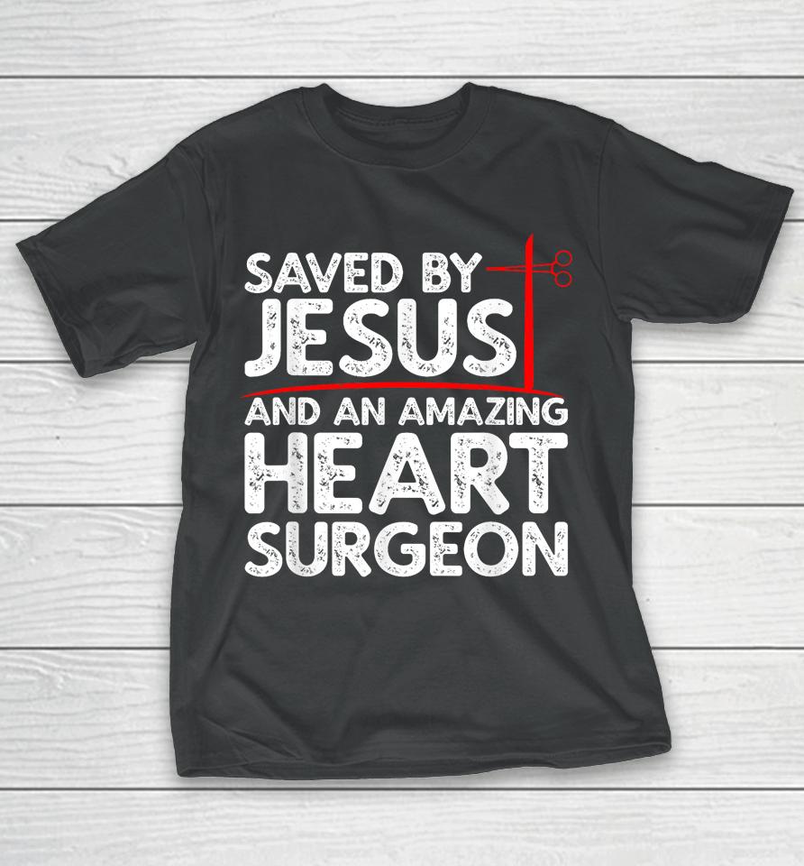 Cool Heart Surgery For Men Women Heart Cardiac Rehab Jesus T-Shirt