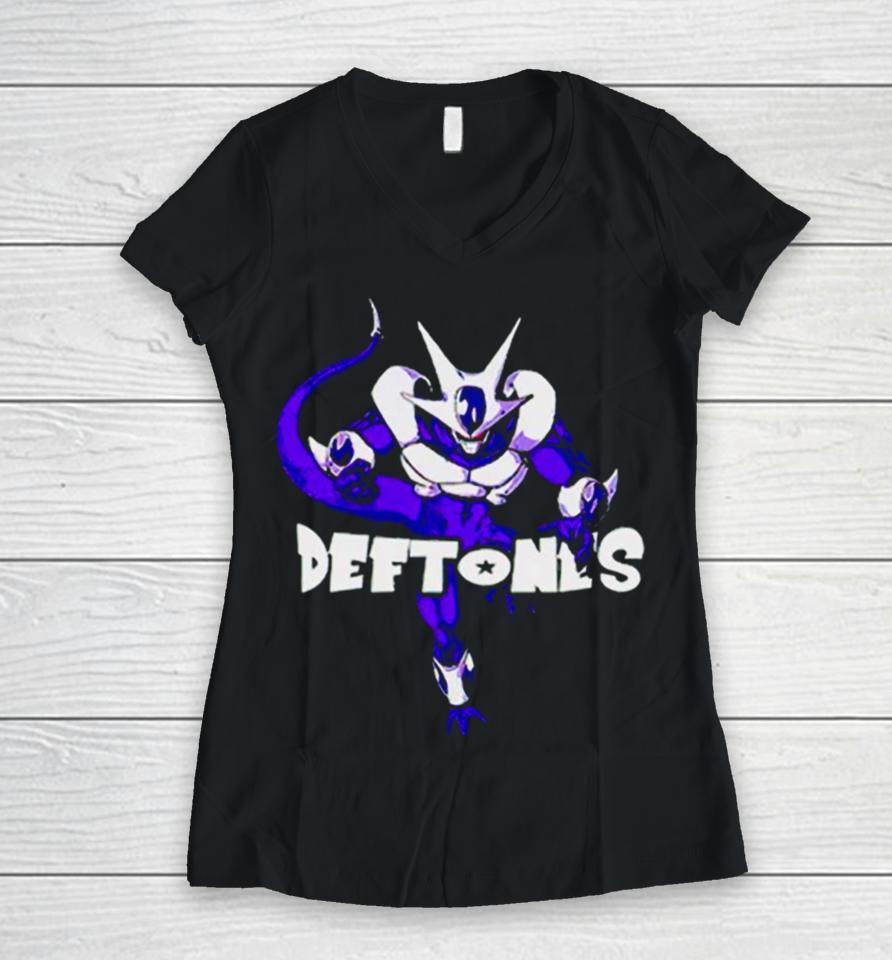 Cooler Dragon Ball Z Deftones Women V-Neck T-Shirt