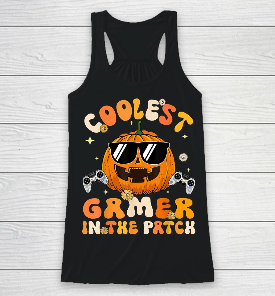 Coolest Gamer In The Patch Halloween Racerback Tank