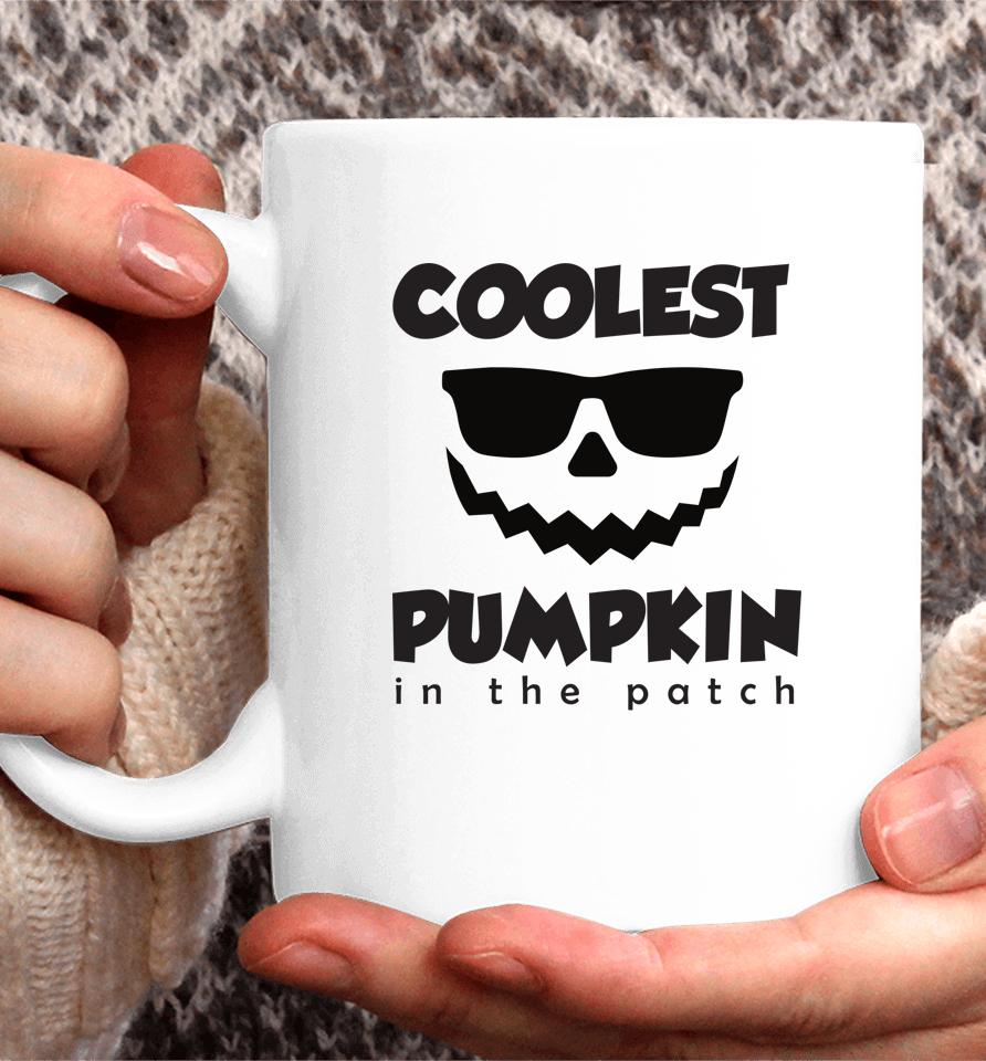 Coolest Pumpkin Face In The Patch Halloween Coffee Mug