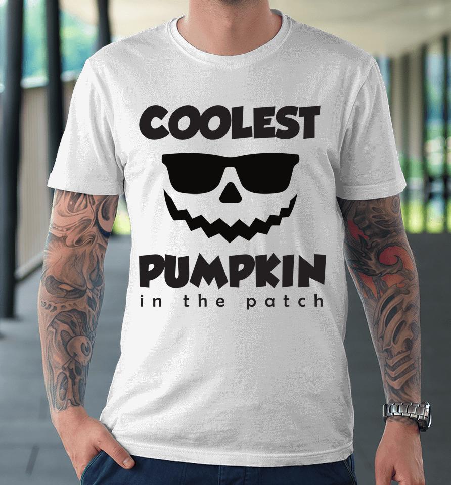 Coolest Pumpkin Face In The Patch Halloween Premium T-Shirt