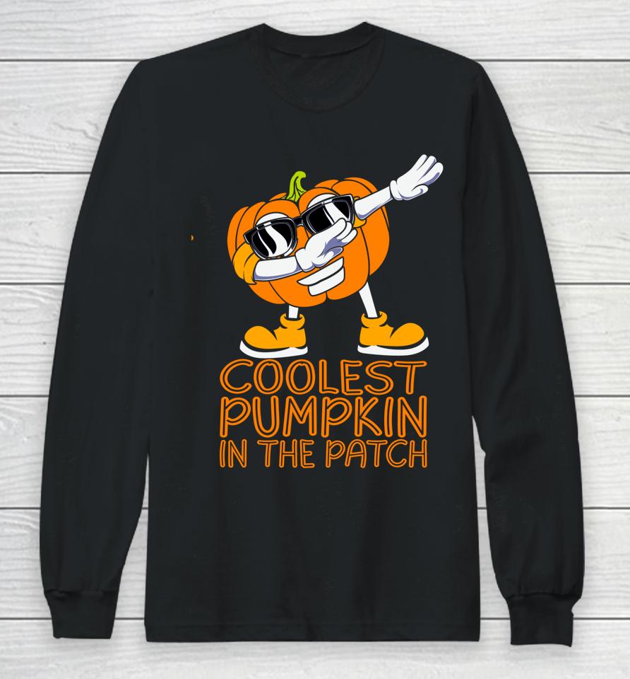 Coolest Pumpkin In The Patch Halloween Jackolantern Long Sleeve T-Shirt