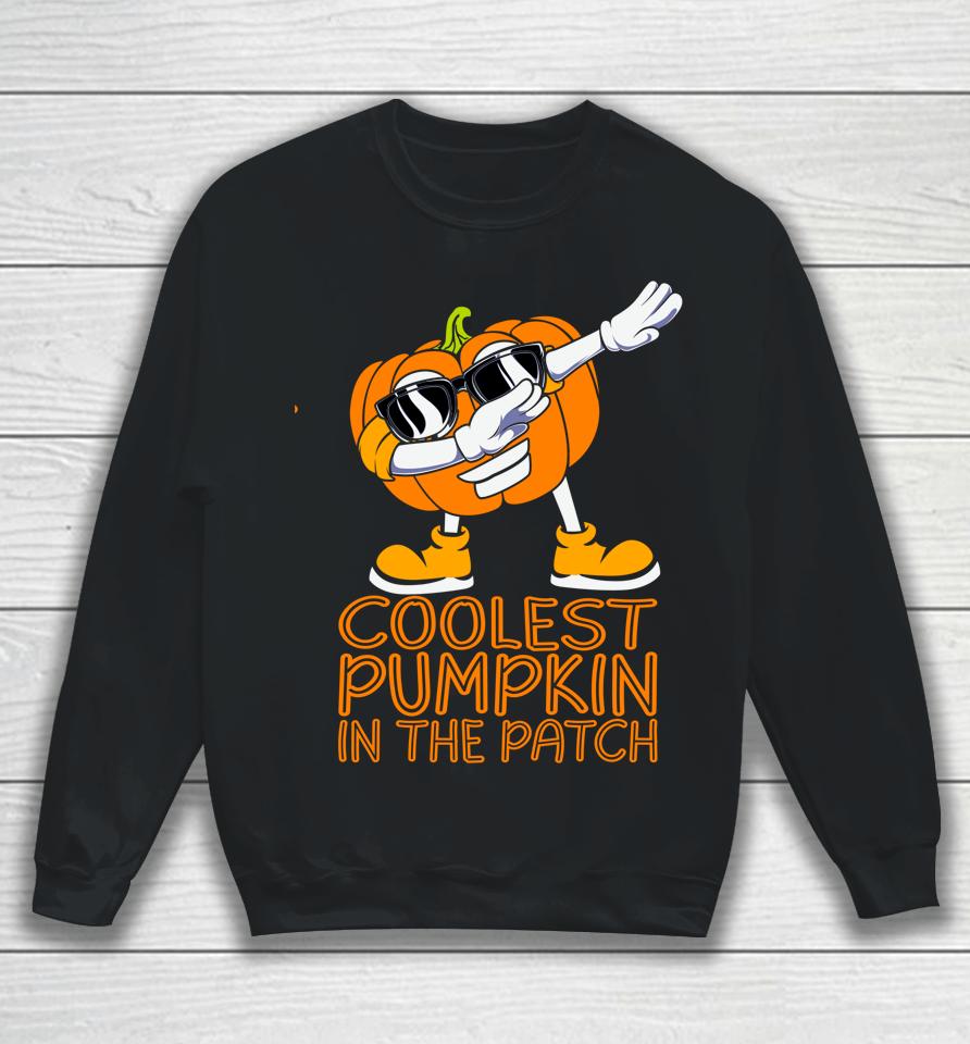 Coolest Pumpkin In The Patch Halloween Jackolantern Sweatshirt
