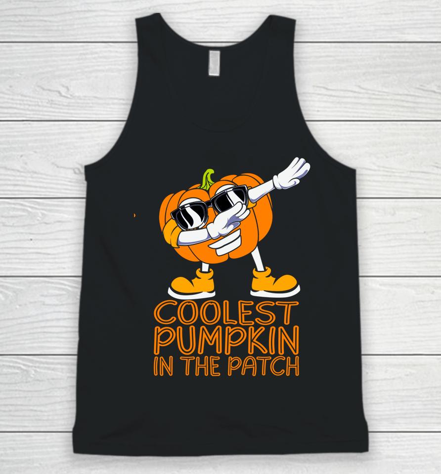 Coolest Pumpkin In The Patch Halloween Jackolantern Unisex Tank Top