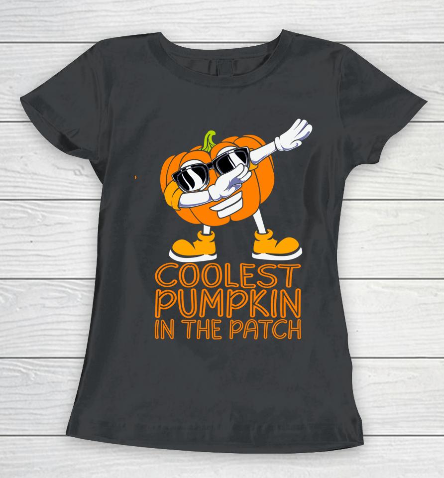 Coolest Pumpkin In The Patch Halloween Jackolantern Women T-Shirt