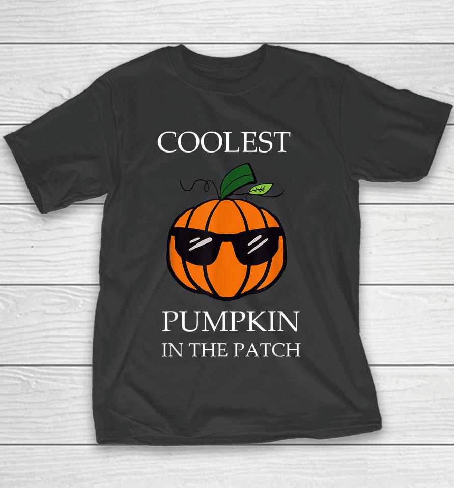 Coolest Pumpkin In The Patch Halloween Youth T-Shirt