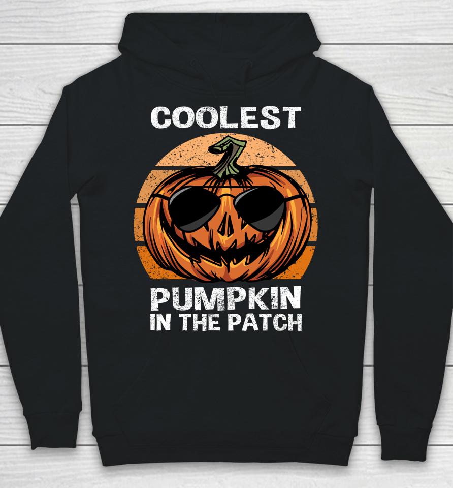 Coolest Pumpkin In The Patch Pumpkin Jackolatern Halloween Hoodie