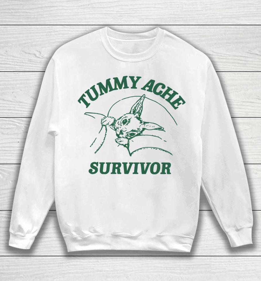 Coomstress Ibs Tummy Ache Survivor Rabbit Sweatshirt