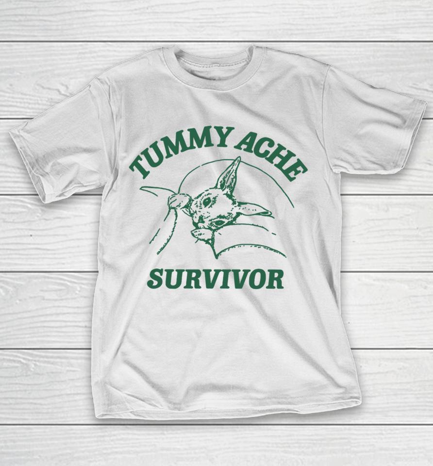 Coomstress Ibs Tummy Ache Survivor Rabbit T-Shirt