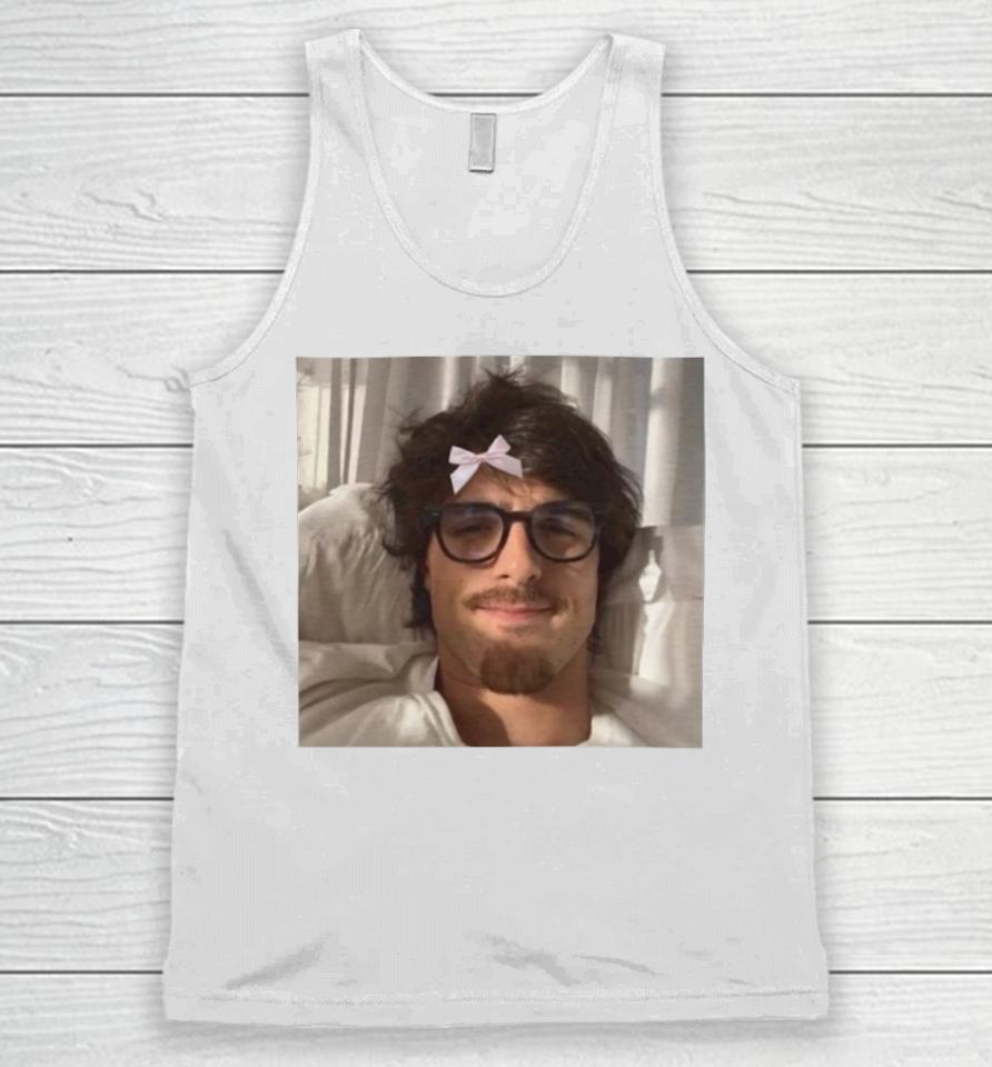 Coquette Jacob Elordi With A Bow Unisex Tank Top