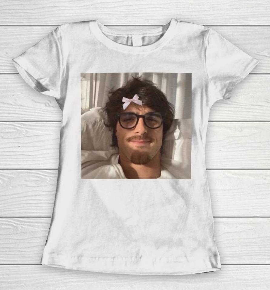 Coquette Jacob Elordi With A Bow Women T-Shirt