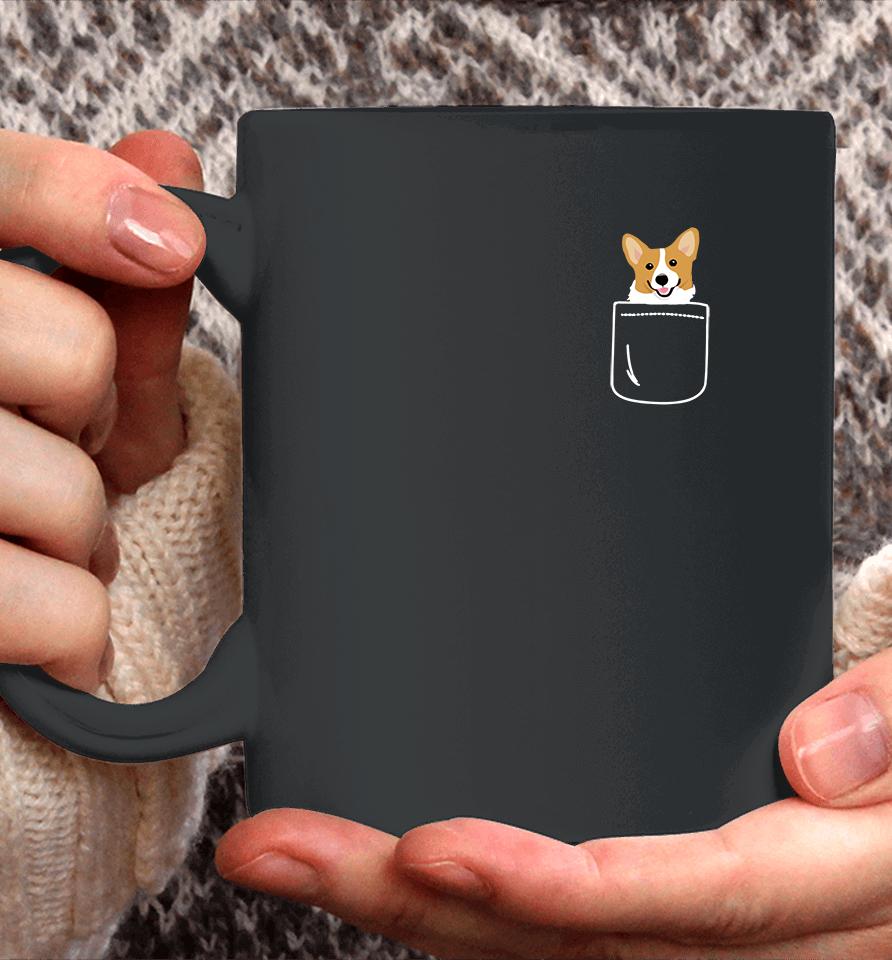 Corgi In Pocket Funny Corgi Crazy Dog Lover Gift Coffee Mug