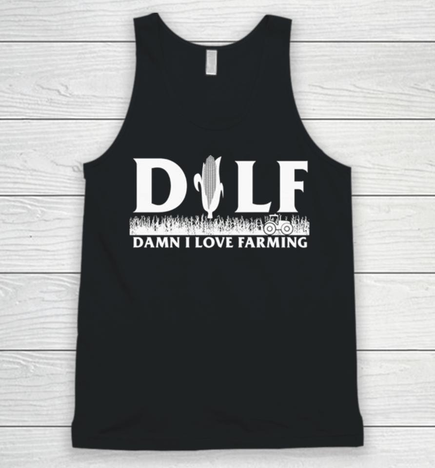 Corn Dilf Damn I Love Farming Unisex Tank Top