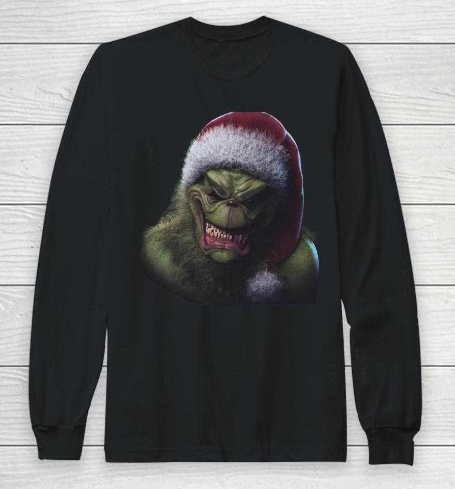 Corn Upblissed The Grinch Horror Long Sleeve T-Shirt