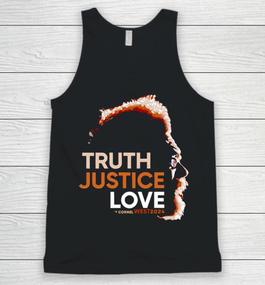 Cornel West 2024 Truth Justice Love Unisex Tank Top