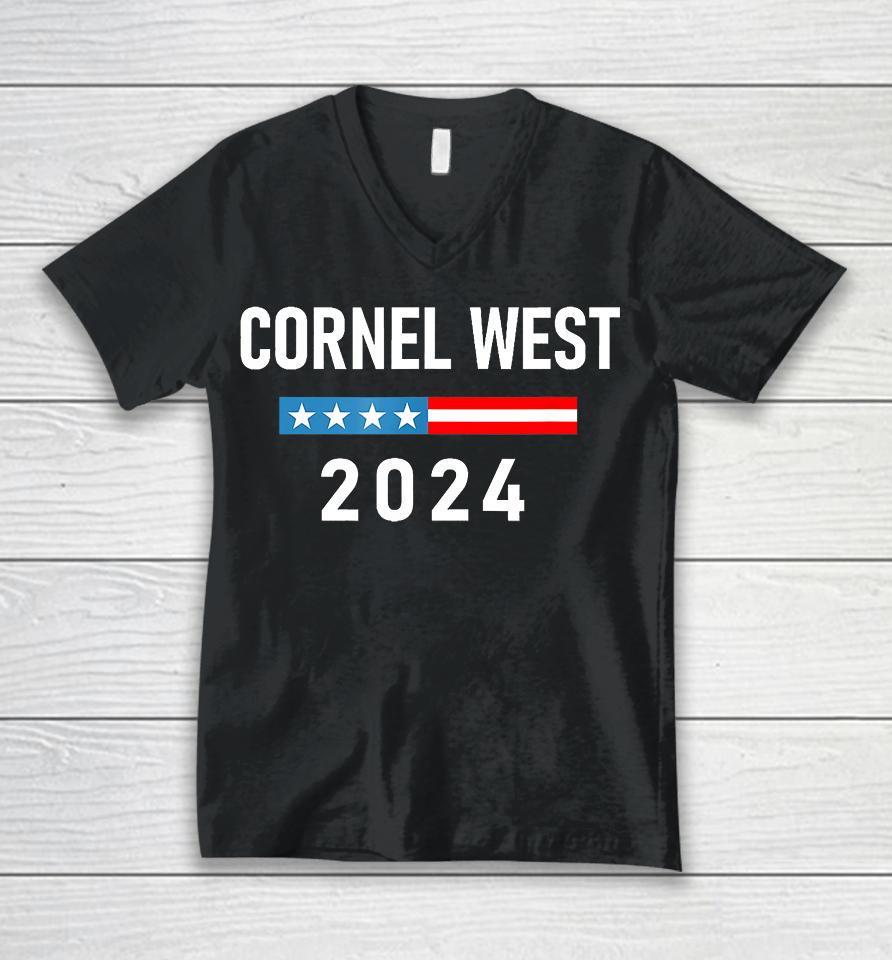 Cornel West For President Cornel West 2024 Unisex V-Neck T-Shirt