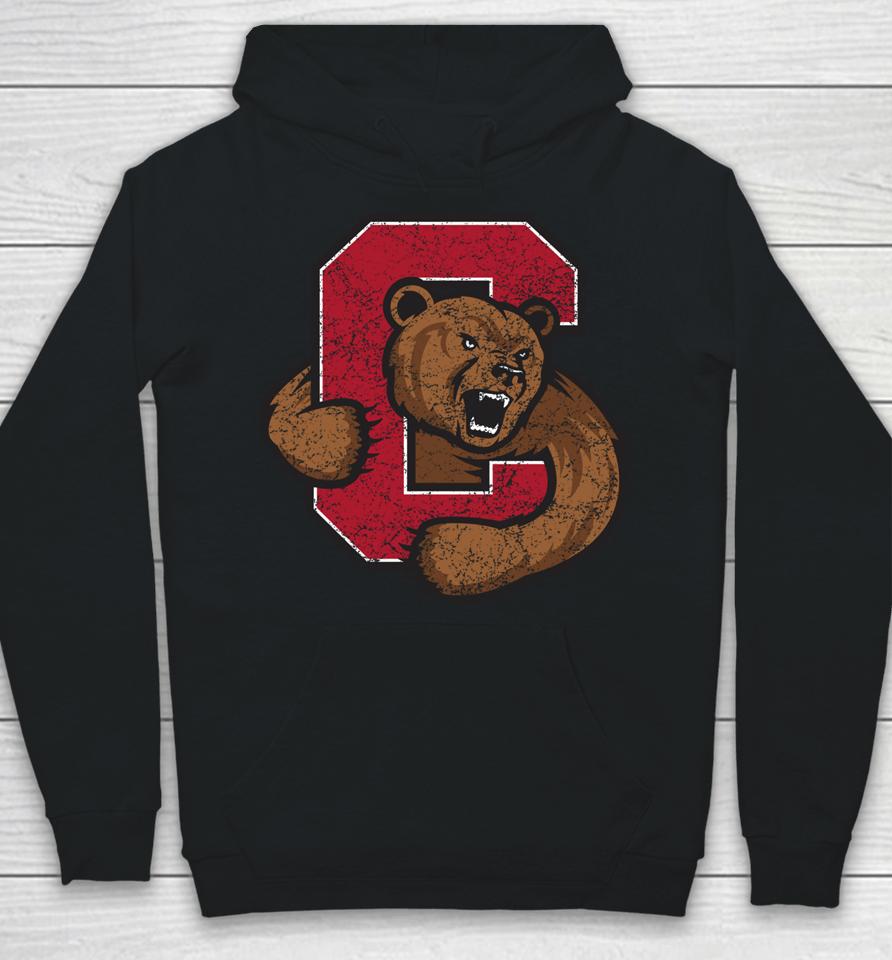 Cornell Bear Through C Weathered Hoodie
