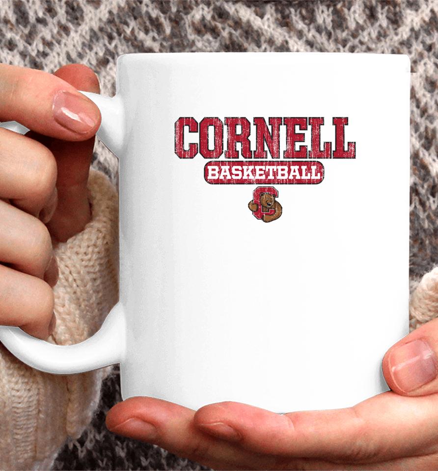 Cornell Big Red Basketball Icon Neutral Coffee Mug