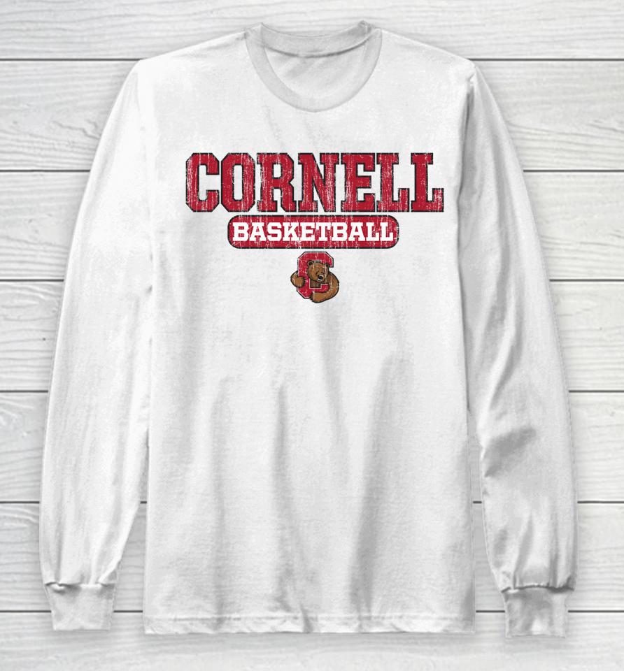 Cornell Big Red Basketball Icon Neutral Long Sleeve T-Shirt
