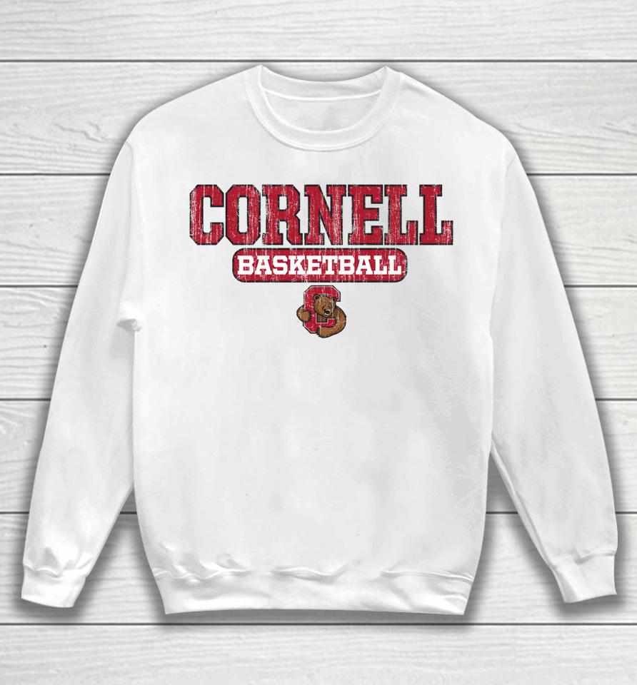 Cornell Big Red Basketball Icon Neutral Sweatshirt