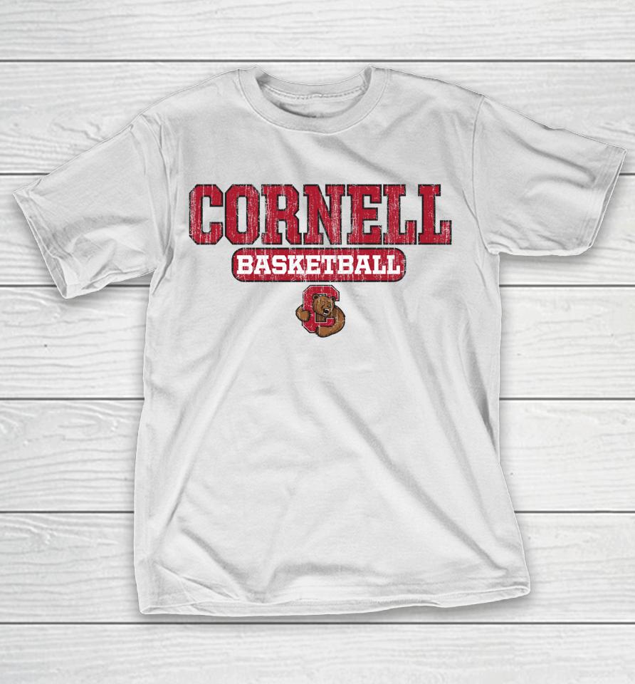 Cornell Big Red Basketball Icon Neutral T-Shirt
