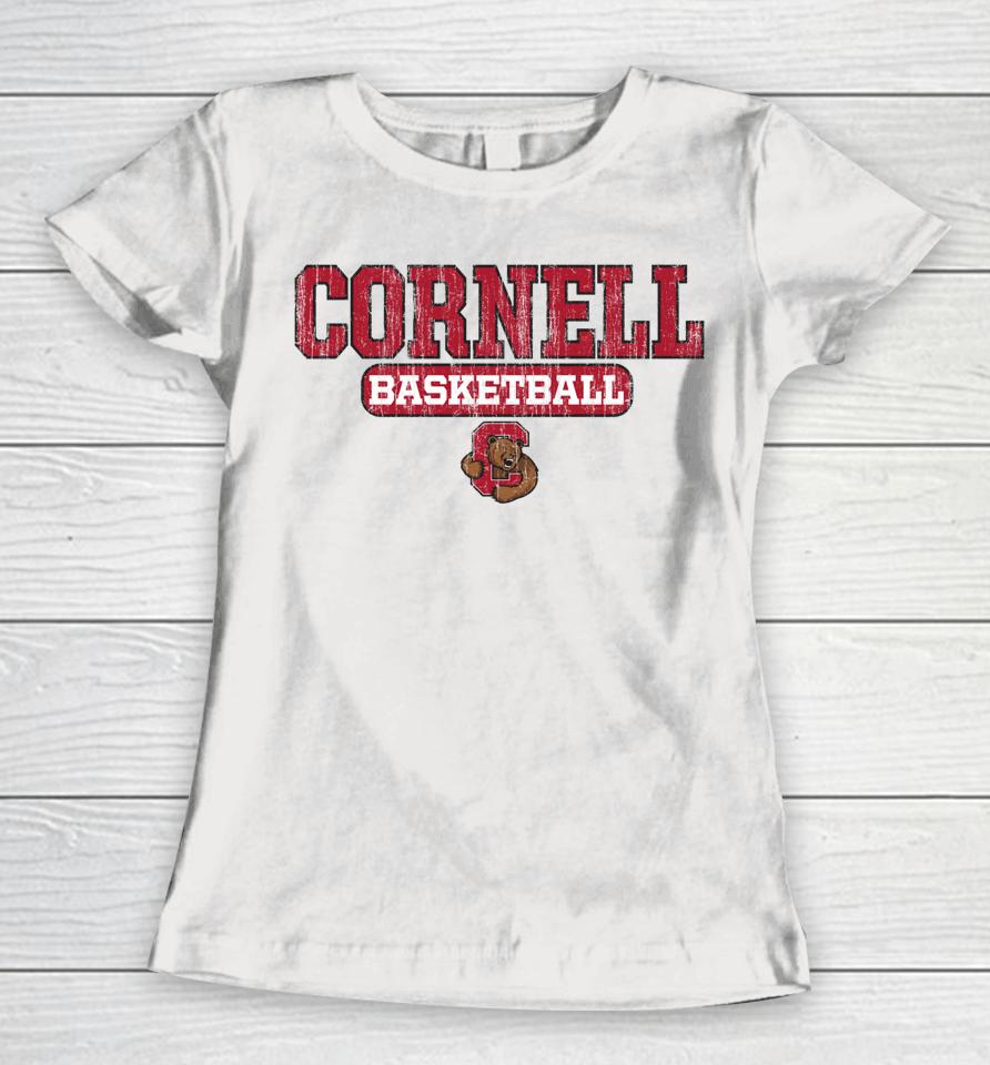 Cornell Big Red Basketball Icon Neutral Women T-Shirt