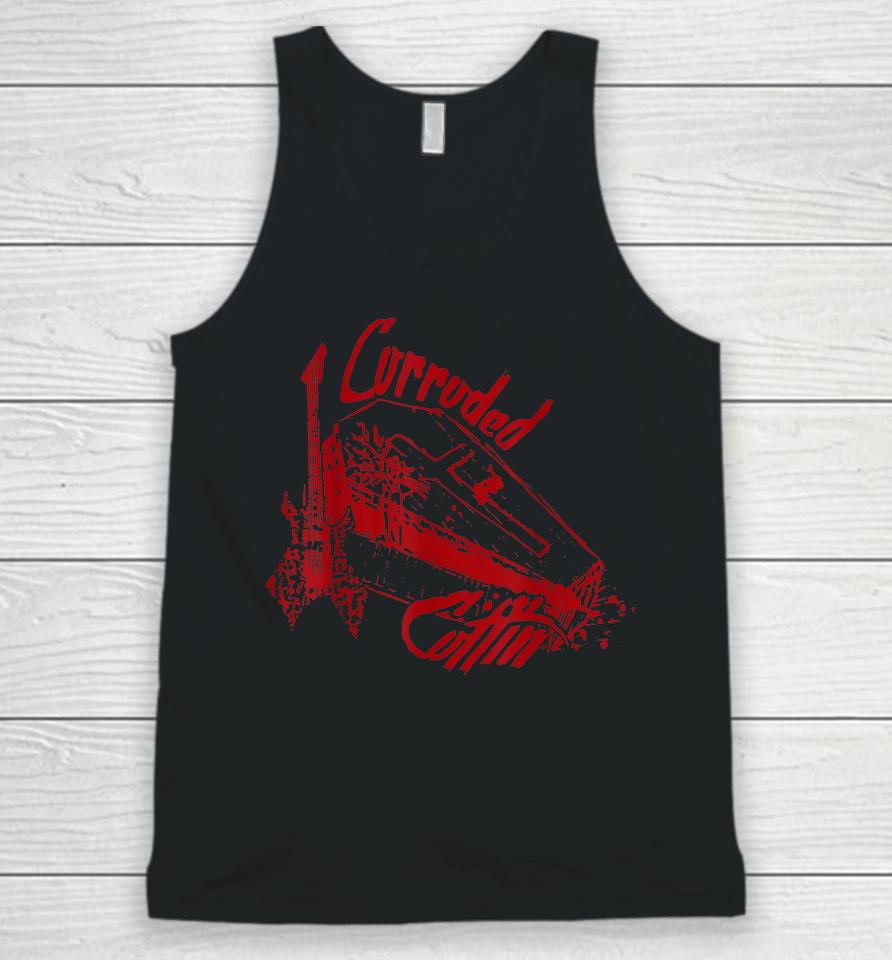 Corroded Coffin Band Tee Unisex Tank Top