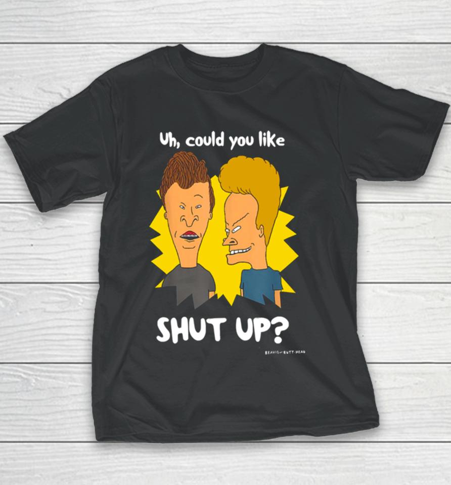 Could You Shut Up Beavis And Butthead Youth T-Shirt