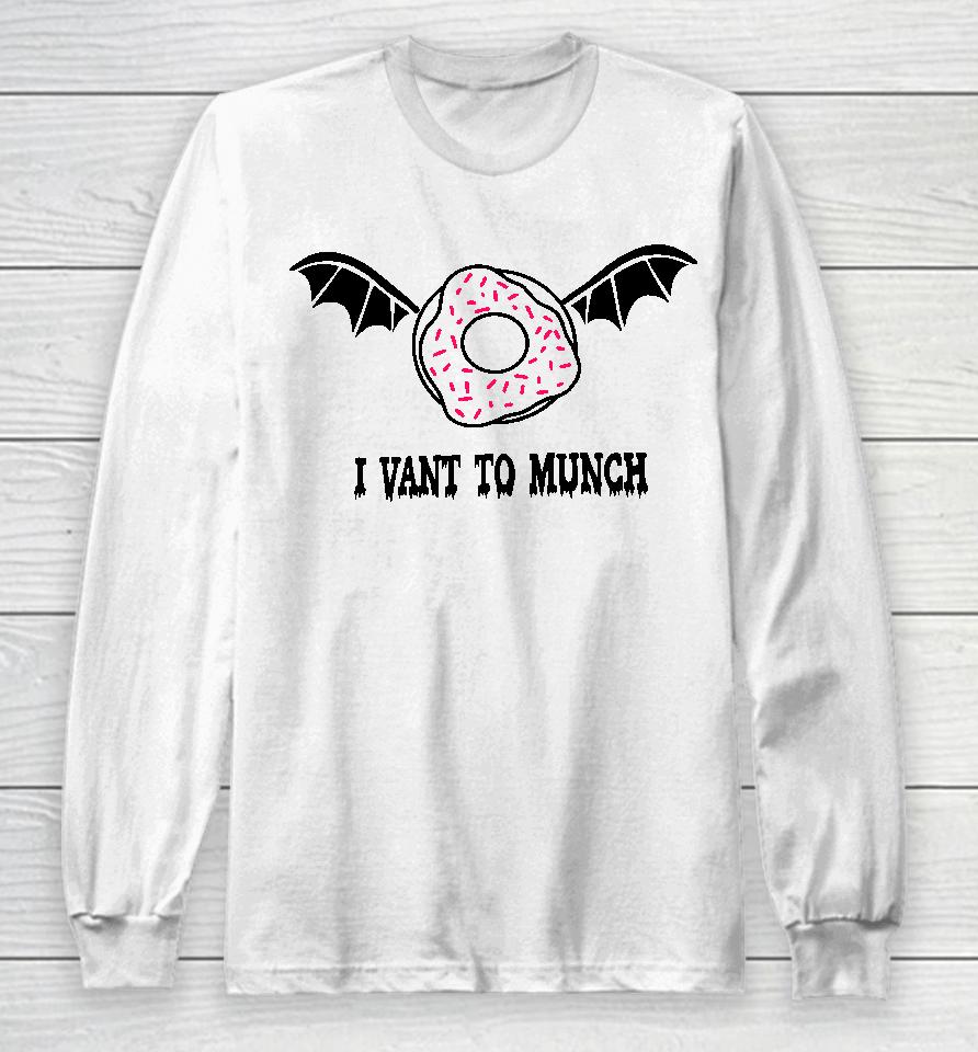 Count Donut I Want To Munch Long Sleeve T-Shirt