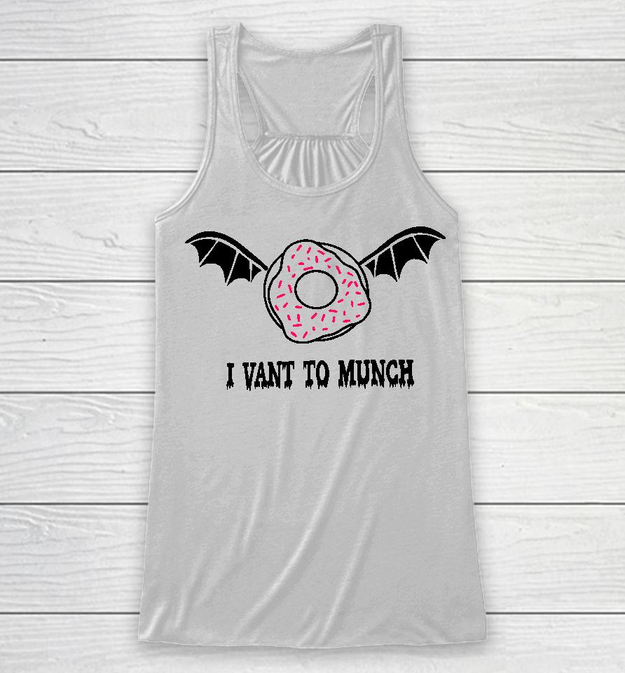 Count Donut I Want To Munch Racerback Tank