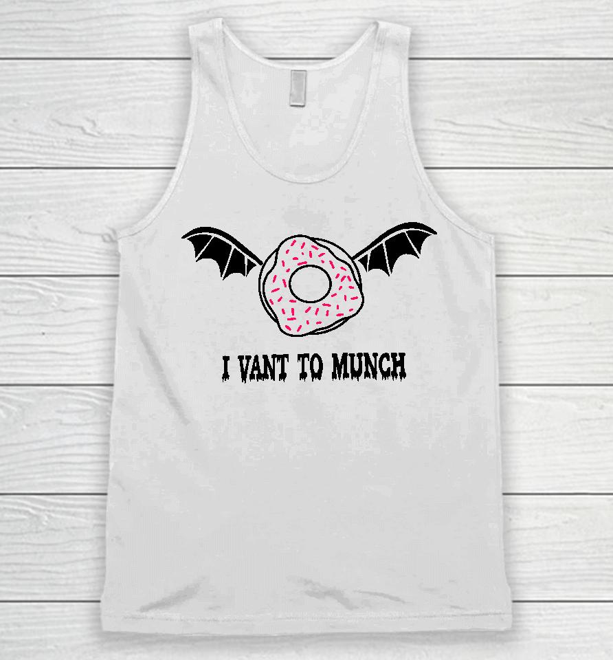 Count Donut I Want To Munch Unisex Tank Top