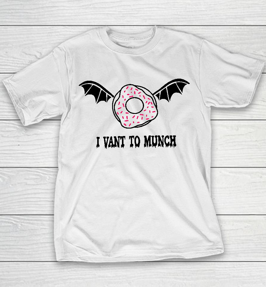Count Donut I Want To Munch Youth T-Shirt
