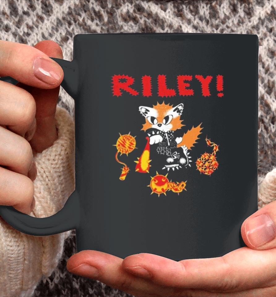 Counterintuitiverecords Riley Punk Cat Coffee Mug