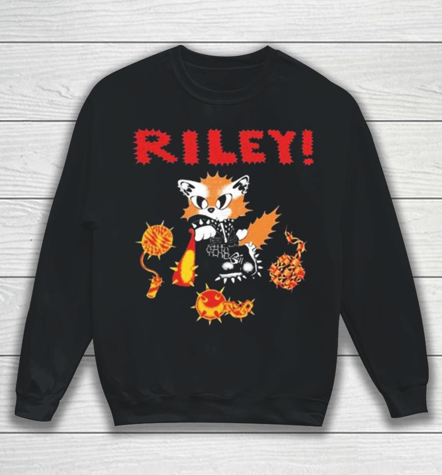 Counterintuitiverecords Riley Punk Cat Sweatshirt