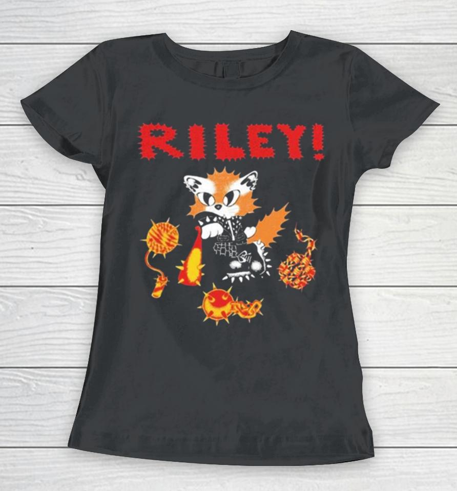 Counterintuitiverecords Riley Punk Cat Women T-Shirt