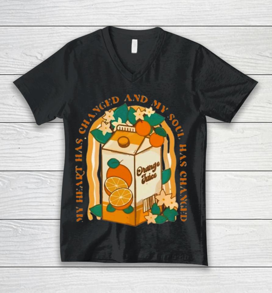 Country Music Noah Kahan Orange Juice Unisex V-Neck T-Shirt