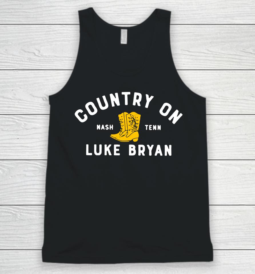 Country On Nash Tenn Luke Bryan Unisex Tank Top