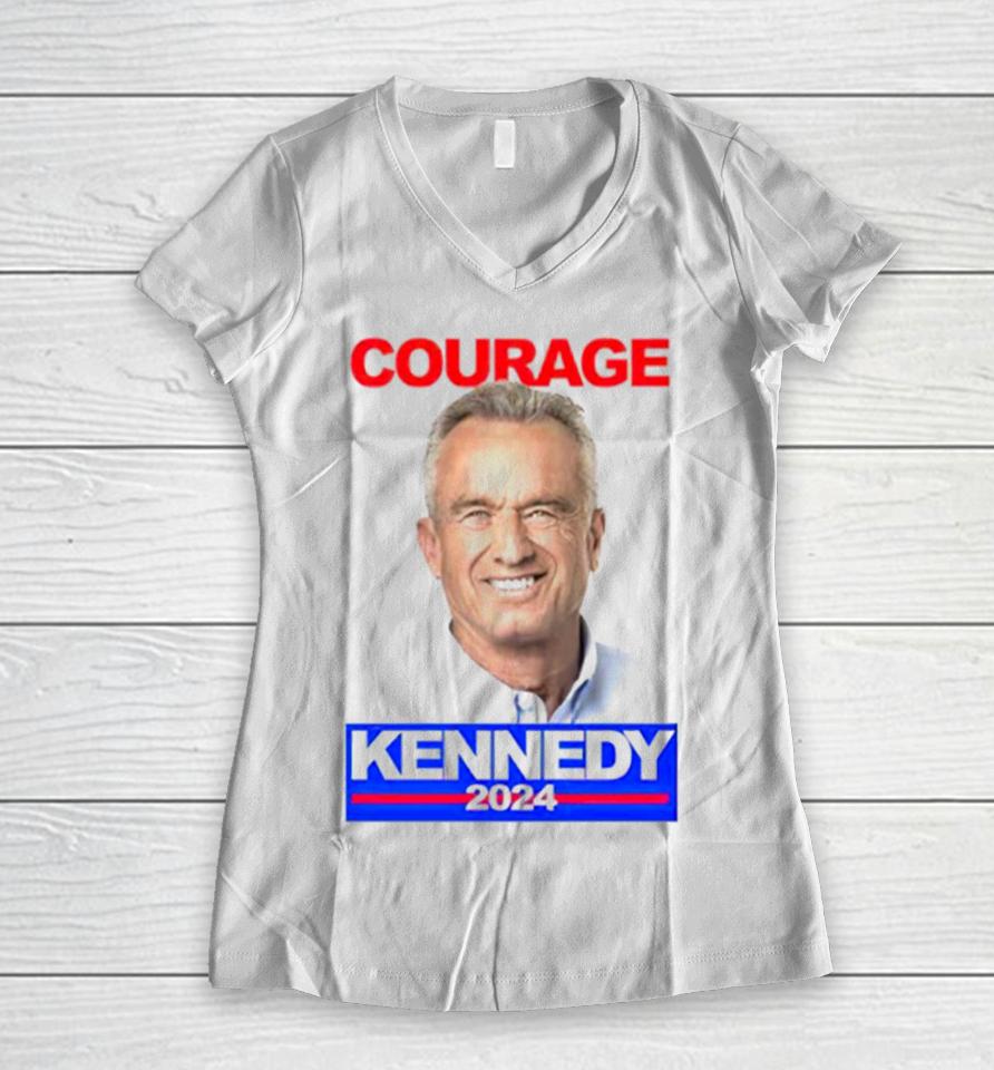 Courage Kennedy 2024 Women V-Neck T-Shirt