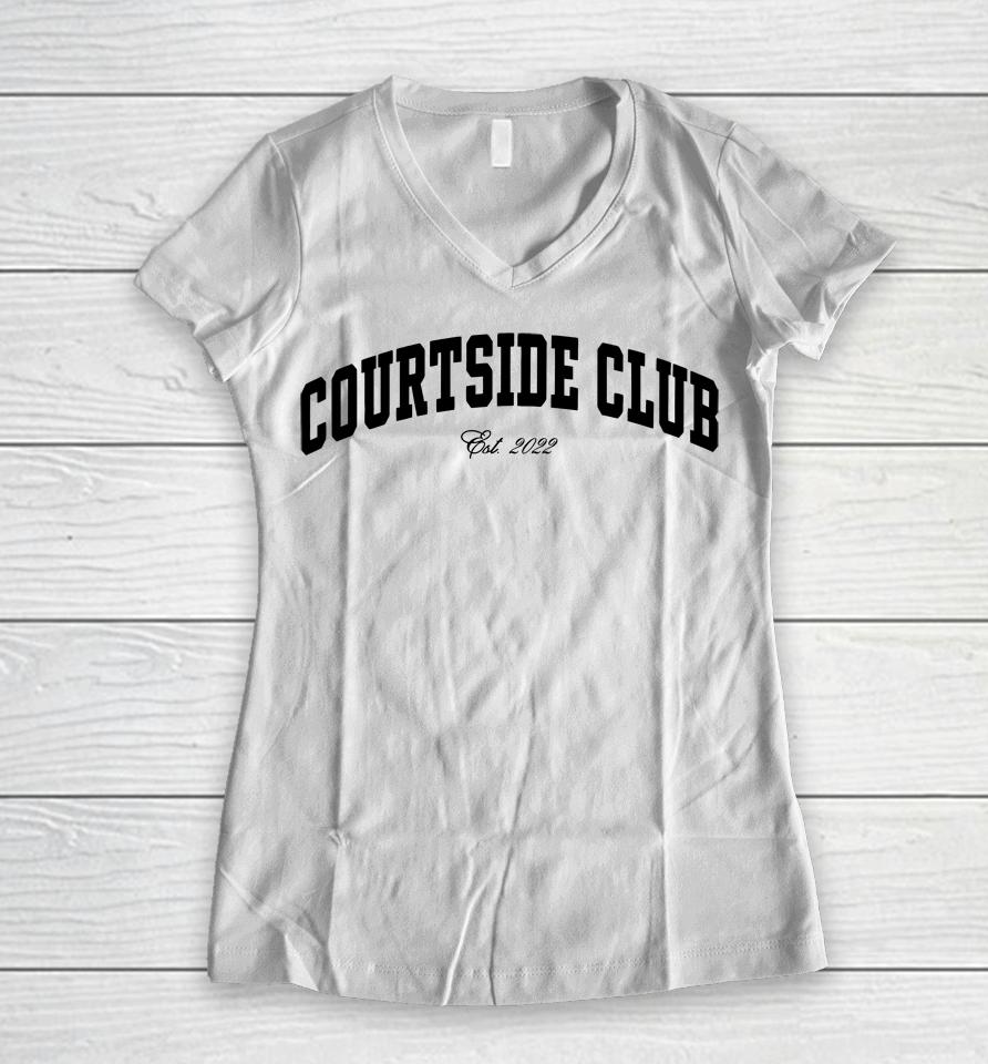 Courtside Club Core Women V-Neck T-Shirt