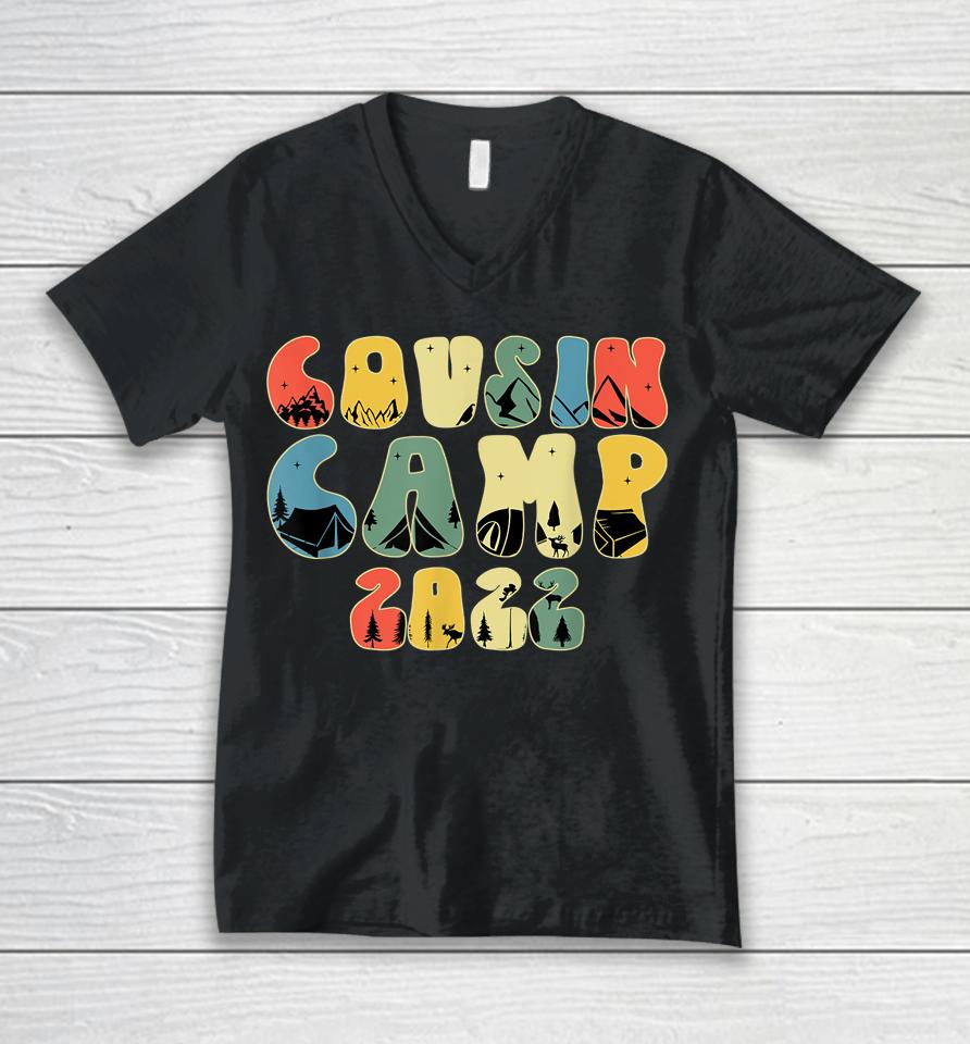 Cousin Camp 2022 Cousin Tribe Vacation Unisex V-Neck T-Shirt