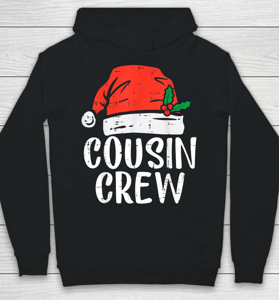 Cousin Crew Christmas Squad Santa 2022 Xmas Pajama Hoodie