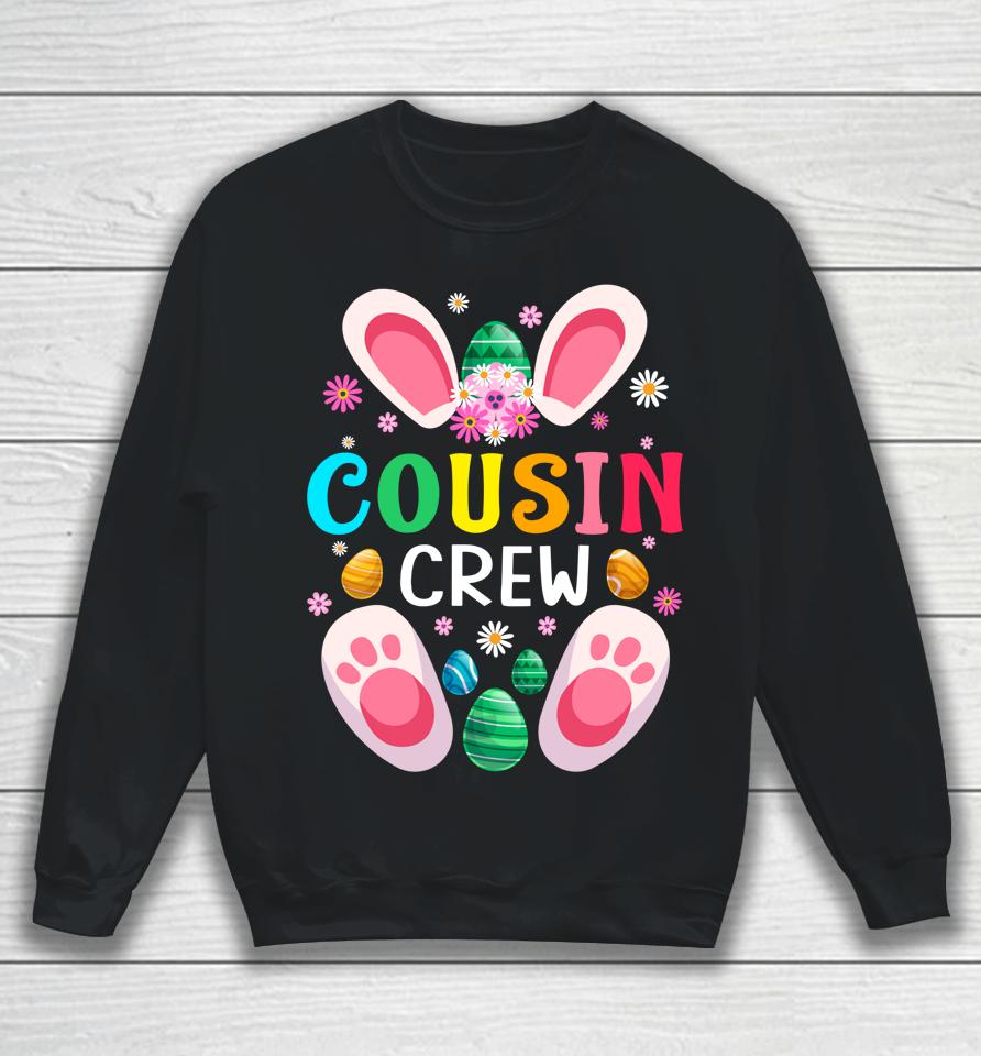 Cousin Crew Easter Bunny Family Matching Toddler Boys Girls Easter Sweatshirt