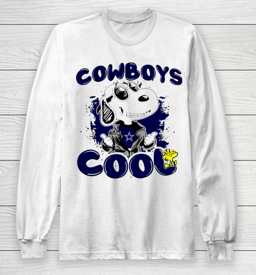 Cowboys Dallas Football Cool Snoopy Long Sleeve T-Shirt