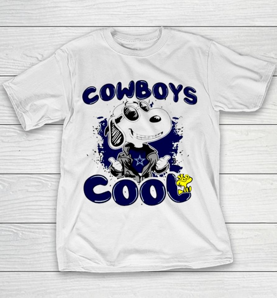 Cowboys Dallas Football Cool Snoopy Youth T-Shirt